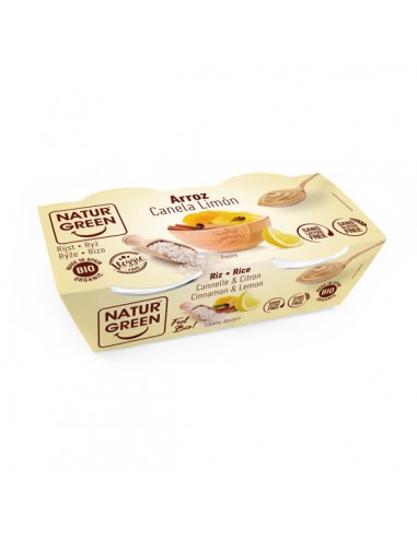 Postre Arroz Canela/Limon Naturgreen 2x125g  